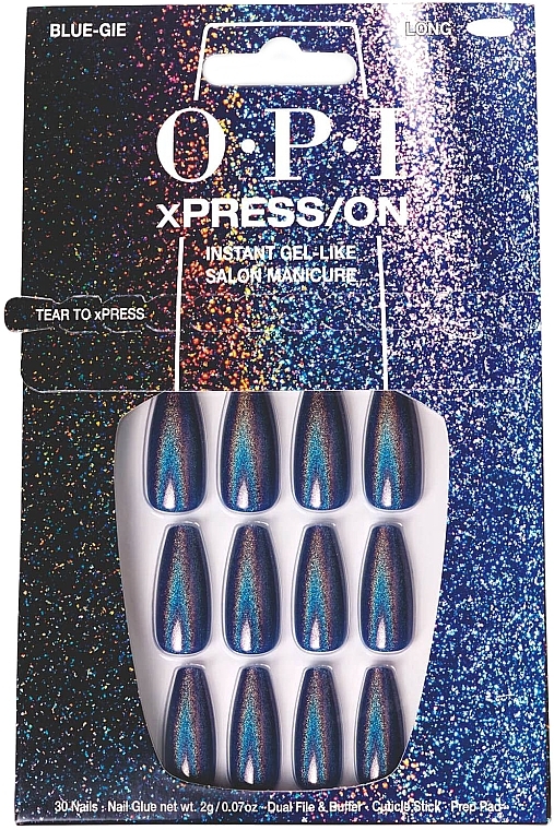 Набір накладних нігтів - OPI Xpress/On Blue-Gie — фото N1