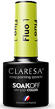 Парфумерія, косметика Гель-лак для нігтів - Claresa Fluo Soak Off UV/LED Color