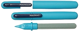 Керамическая пилочка для ногтей в голубом кейсе, клипса синяя - Erlinda Solingen NailMaid Ceramic Nail File  — фото N1
