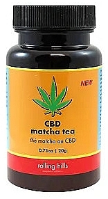 Пищевая добавка с маслом каннабидиола и матчей - Rolling Hills CBD Matcha Tea — фото N1