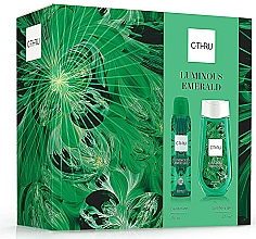 C-Thru Luminous Emerald - Набір (deo/spray/150ml + sh/gel/250ml) — фото N1