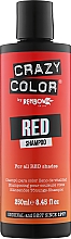 Шампунь відтінковий для усіх відтінків червоного - Crazy Color Vibrant Red Shampoo — фото N1