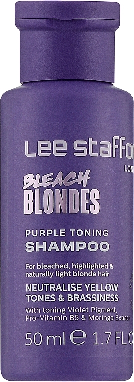 Шампунь для тонирования окрашенных волос - Lee Stafford Bleach Blondes Purple Toning Shampoo — фото N1