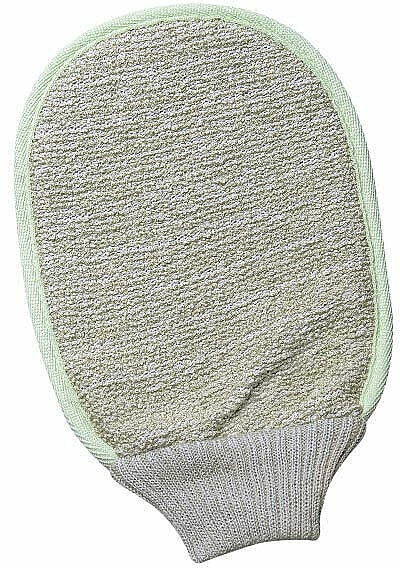Мочалка-рукавица для тела 18x22 см, двусторонняя - Titania Bath Massage Glove Bamboo Hemp — фото N3