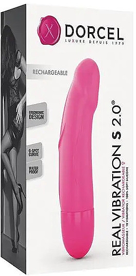 Вібратор, рожевий - Marc Dorcel Real Vibration S 2.0 Rechargeable Vibrator — фото N1