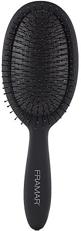 Распутывающая щетка для волос, черный - Framar Detangle Brush Black To The Future — фото N1