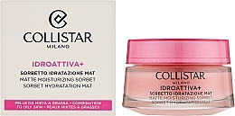 Матирующий крем-сорбет для комбинированной и жирной кожи - Collistar Idroattiva+ Matte Moisturising Sorbet — фото N2