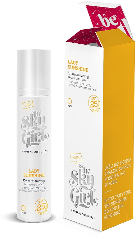 Сонцезахисний крем для обличчя - Be The Sky Girl Lady Sunshine Face Cream SPF 25 — фото N1