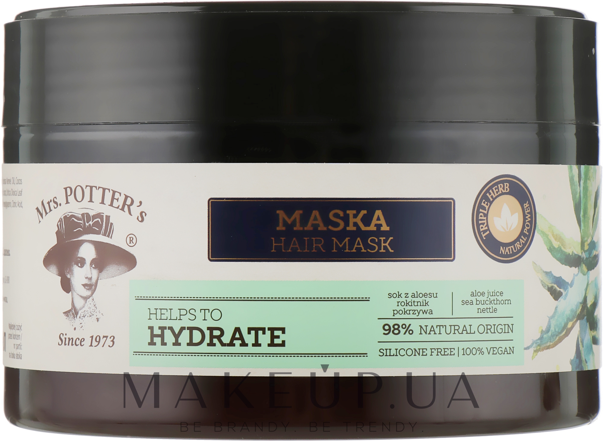 Маска для сухого волосся - Mrs. Potter's Triple Herb Hydrate — фото 230ml