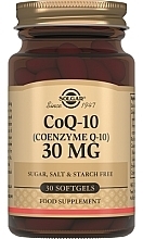 Пищевая добавка "Коэнзим Q10", 30 mg - Solgar СoQ-10 — фото N1