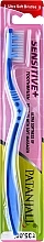 Духи, Парфюмерия, косметика Зубная щетка для чувствительных зубов, голубая с синим - Patanjali Sensitive+ Toothbrush