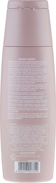 Кератиновий кондиціонер - Alfaparf Lisse Design Keratin Therapy Maintenance Conditioner — фото N3