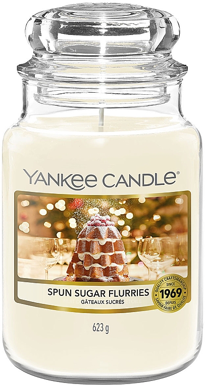 Ароматична свічка у банці - Yankee Candle Spun Sugar Flurries Jar Candle — фото N1