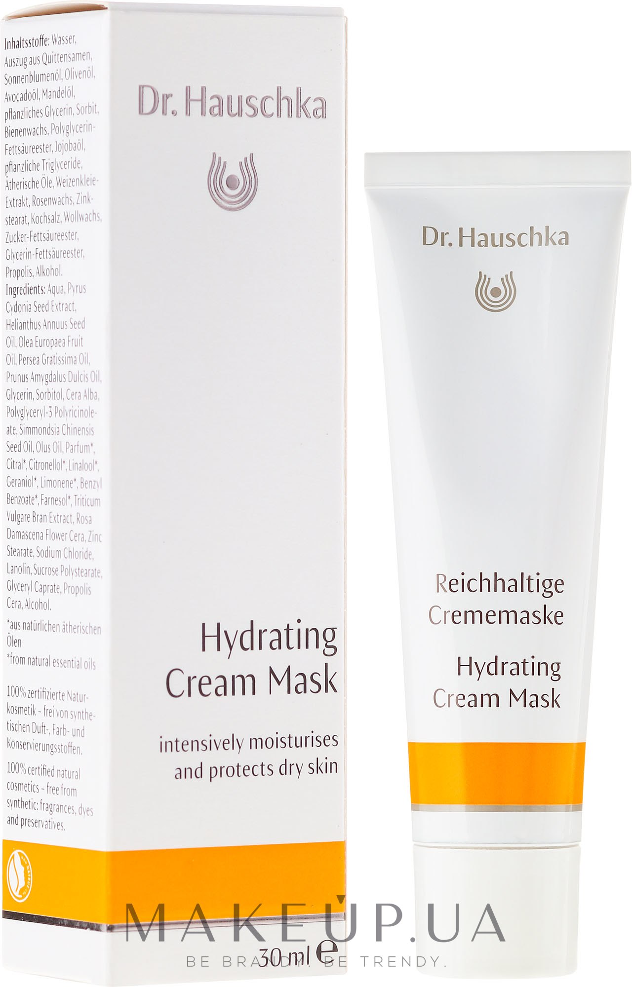 Зволожувальна кремова маска  - Dr. Hauschka Hydrating Cream Mask — фото 30ml