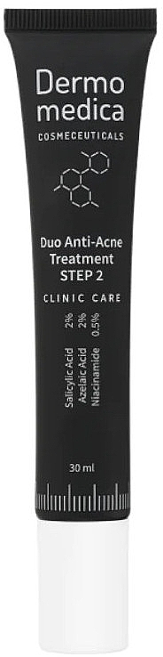 Салицилово-ниацинамидная маска для лечения акне - Dermomedica Duo Anti-Acne Treatment Step 2 — фото N1