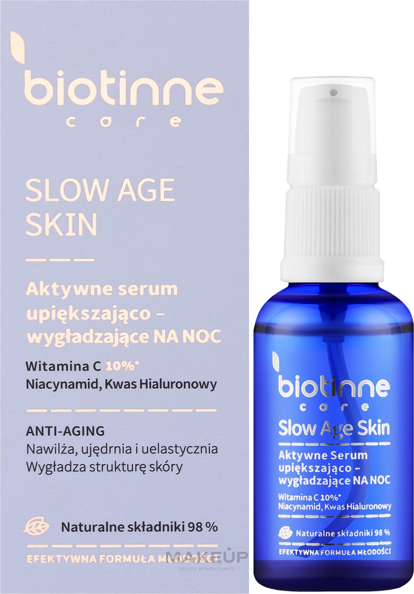 Ночная восстанавливающая крем-маска для лица - Biotinne Care Slow Age Skin — фото 50ml