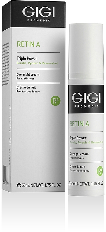 Активный обновляющий крем для лица с ретинолом - Gigi Retin A Overnight Cream — фото N2