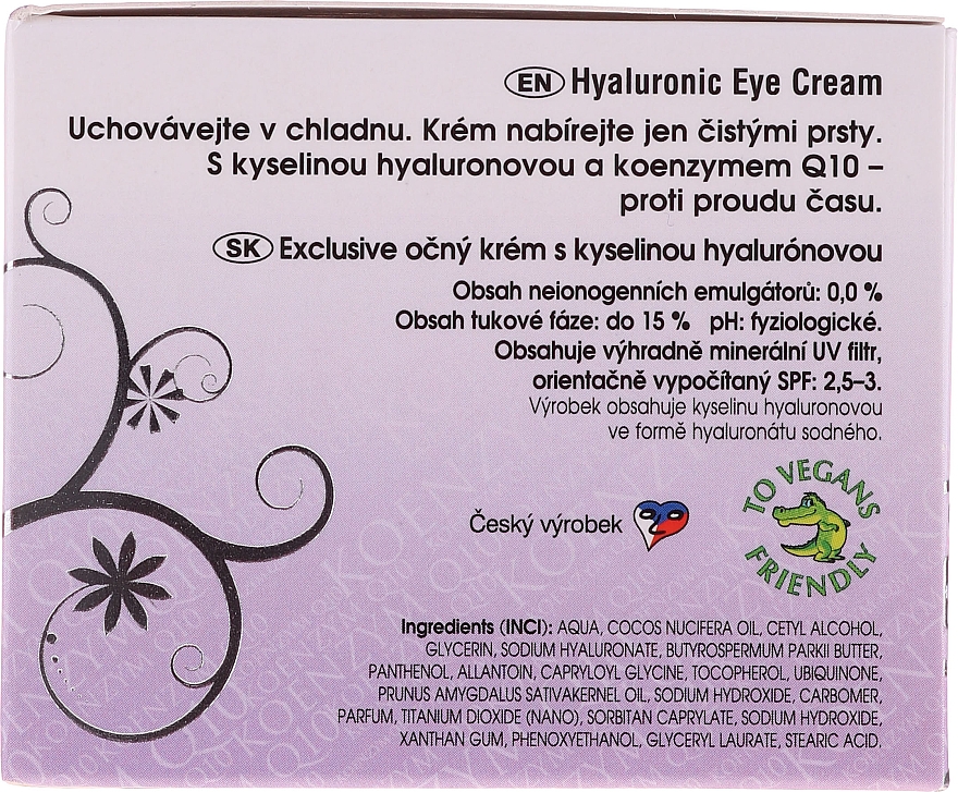 Крем для повік - Bione Cosmetics Exclusive Organic Eye Cream With Q10 — фото N2
