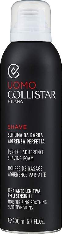 Зволожуюча піна для гоління - Collistar Perfect Adherence Shaving Foam (Sensitive Skins)