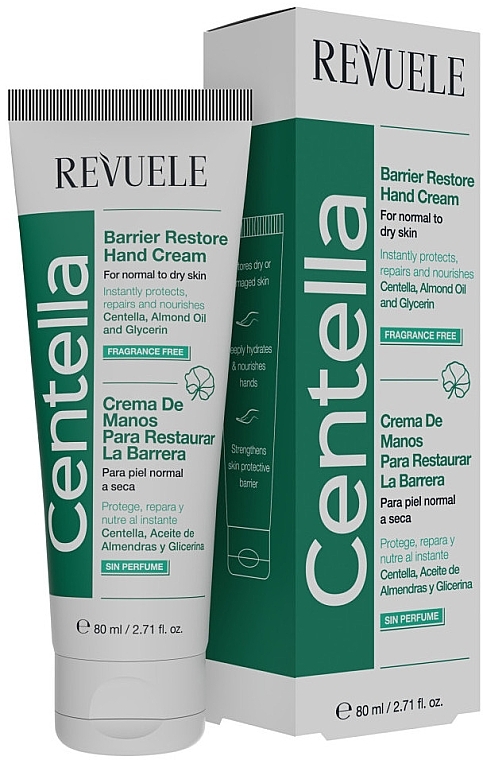 Відновлюючий крем-бар`єр для рук - Revuele Centella Barrier Restore Hand Cream — фото N1