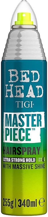 Лак для волос с блеском - Tigi Bed Head Masterpiece Hairspray Extra Strong Hold Level 4 — фото N1