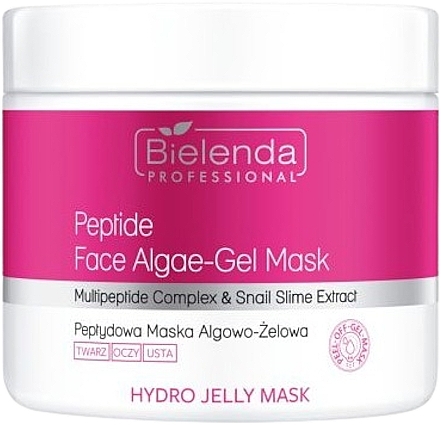 Водоростево-гелева маска для обличчя з пептидами - Bielenda Professional Hydro Jelly Mask Peptide Face Algae-Gel Mask — фото N1