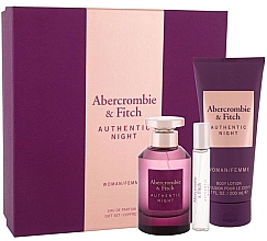 Парфумерія, косметика Abercrombie & Fitch Authentic Night - Набір (edp/100ml + edp/15ml + b/lot/200ml)