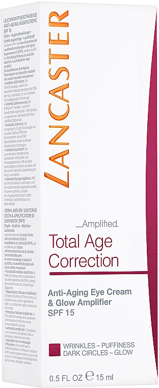 Антивозрастной крем для век - Lancaster Total Age Correction Complete Anti-aging Eye Cream SPF15 — фото N3
