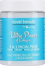 Маска для лица 3в1 с коллагеном - Fergio Bellaro Novel Beauty Ultra Power Facial Mask  — фото N1