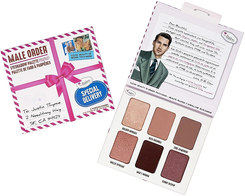 Палітра тіней - theBalm Male Order Special Delivery Palette — фото N3