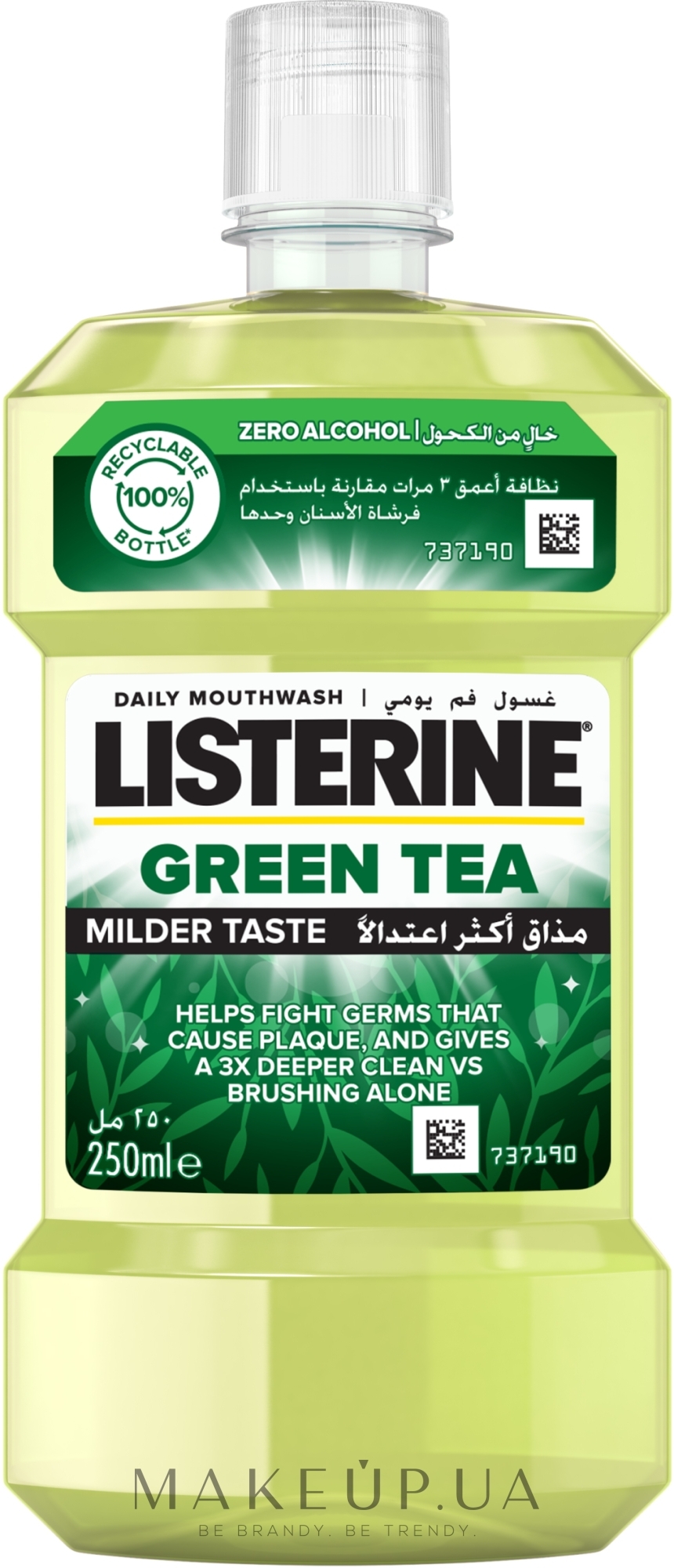 Ополаскиватель для полости рта "Зеленый чай" - Listerine — фото 250ml