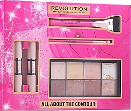 Духи, Парфюмерия, косметика Набор, 5 продуктов - Makeup Revolution All About The Contour Gift Set