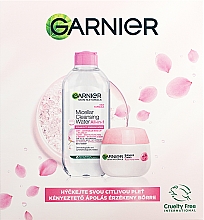 Набор - Garnier Skin Naturals Rose (micellar/water/400ml + cr/50ml) — фото N2