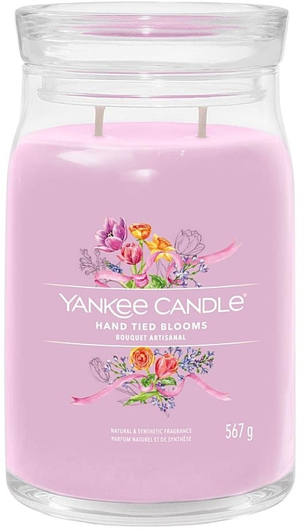 Ароматическая свеча в банке "Hand Tied Blooms", 2 фитиля - Yankee Candle Singnature — фото N2
