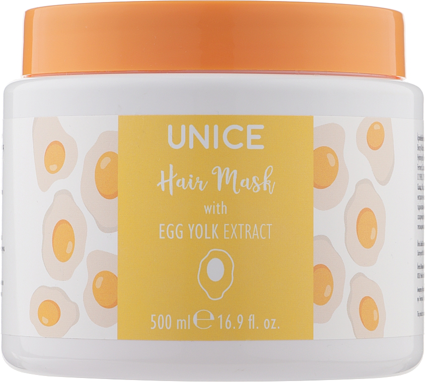 Маска для волос с яичным желтком - Unice Hair Mask With Egg Yolk Extract