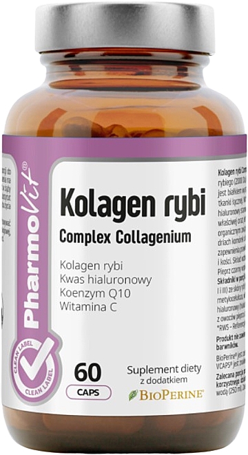 Пищевая добавка "Комплекс рыбьего коллагена" - Pharmovit Clean Label Kolagen Fish Complex Collagenium