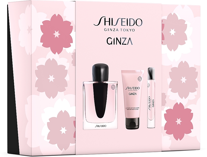 Shiseido Ginza - Набір (edp/90ml + b/lot/50ml + edp/roll/7ml) — фото N2