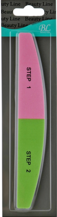 Пилочка для ногтей, розово-салатовая - Beauty Line