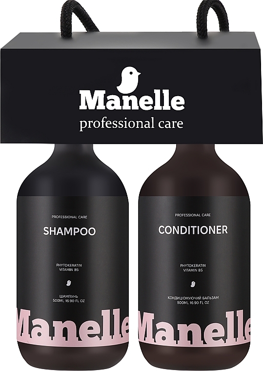 Набір - Manelle Professional Care Phytokeratin Vitamin B5 (shampoo/500 ml + cond/500 ml)