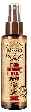 Тонік для бороди й обличчя - Barbero Beard and Face Tonic — фото N1