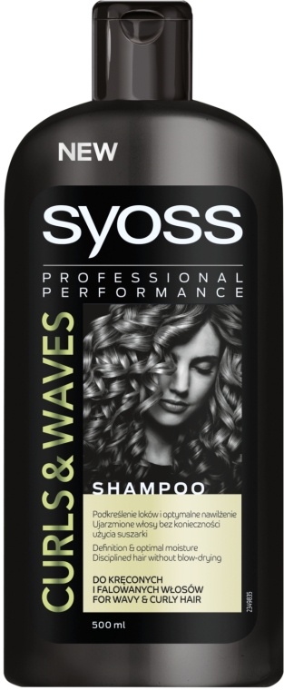 Шампунь для кучерявого волосся - Syoss Curls & Waves Shampoo