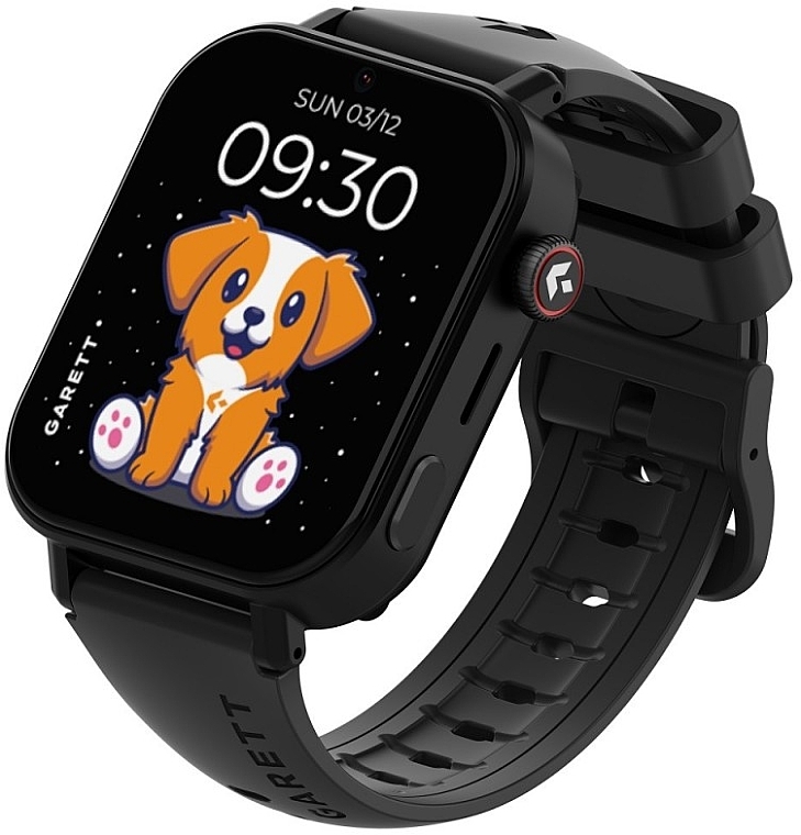 Смарт-часы для детей, черные - Garett Smartwatch Kids Rel 4G — фото N2