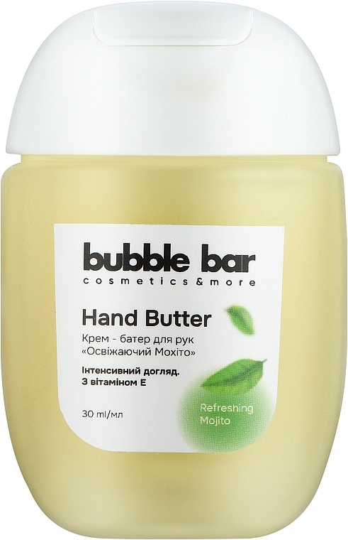 Крем-баттер для рук "Освежающий Мохито" - Bubble Bar Hand Cream Butter — фото N1