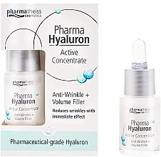Сироватка для обличчя "Активний гіалурон + пружність" - Pharma Hyaluron (Hyaluron) Pharmatheiss Cosmetics Active Concentrate Anti-wrinkle + Volume Filler — фото N3