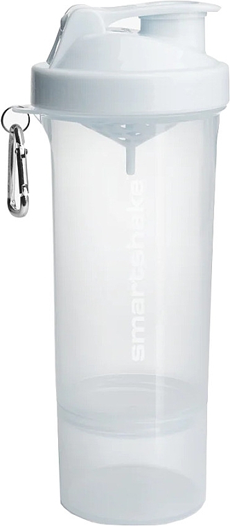 Шейкер, 500 мл - SmartShake Slim White — фото N1