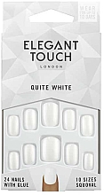 Парфумерія, косметика Накладні нігті - Elegant Touch Quite White False Nails