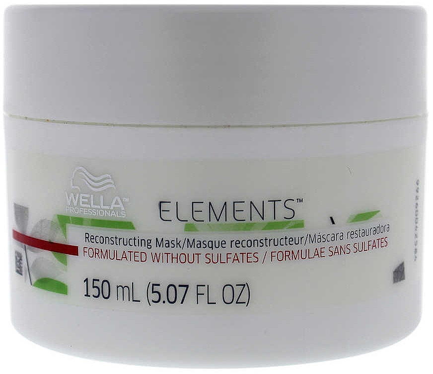 Восстанавливающая маска для волос - Wella Professionals Elements Reconstructing Mask — фото N1