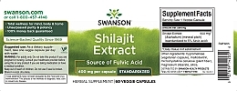 Дієтична добавка "Екстракт муміє", 400 мг - Swanson Shilajit Extract — фото N2