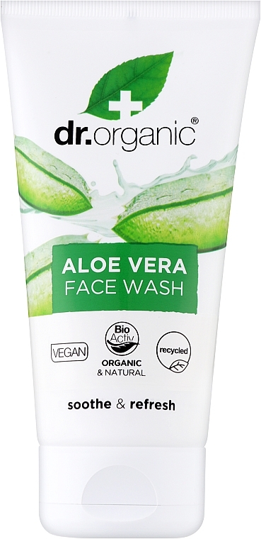 Гель для вмивання з екстрактом алое - Dr. Organic Bioactive Skincare Organic Aloe Vera Face Wash — фото N1
