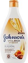 Живильний лосьйон для тіла з олією мигдалю й маслом ши - Johnson’s® Vita-rich Oil-In-Lotion — фото N3